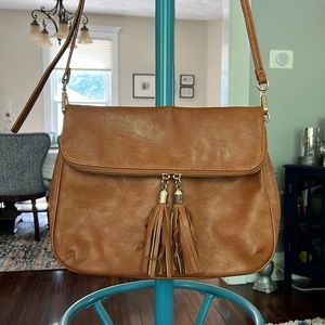 BP Cognac crossbody purse